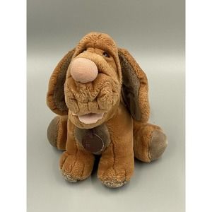 Vintage Ganzbros 1981 Wrinkles Hound Dog Puppy Dog Plush Stuffed Animal 10”